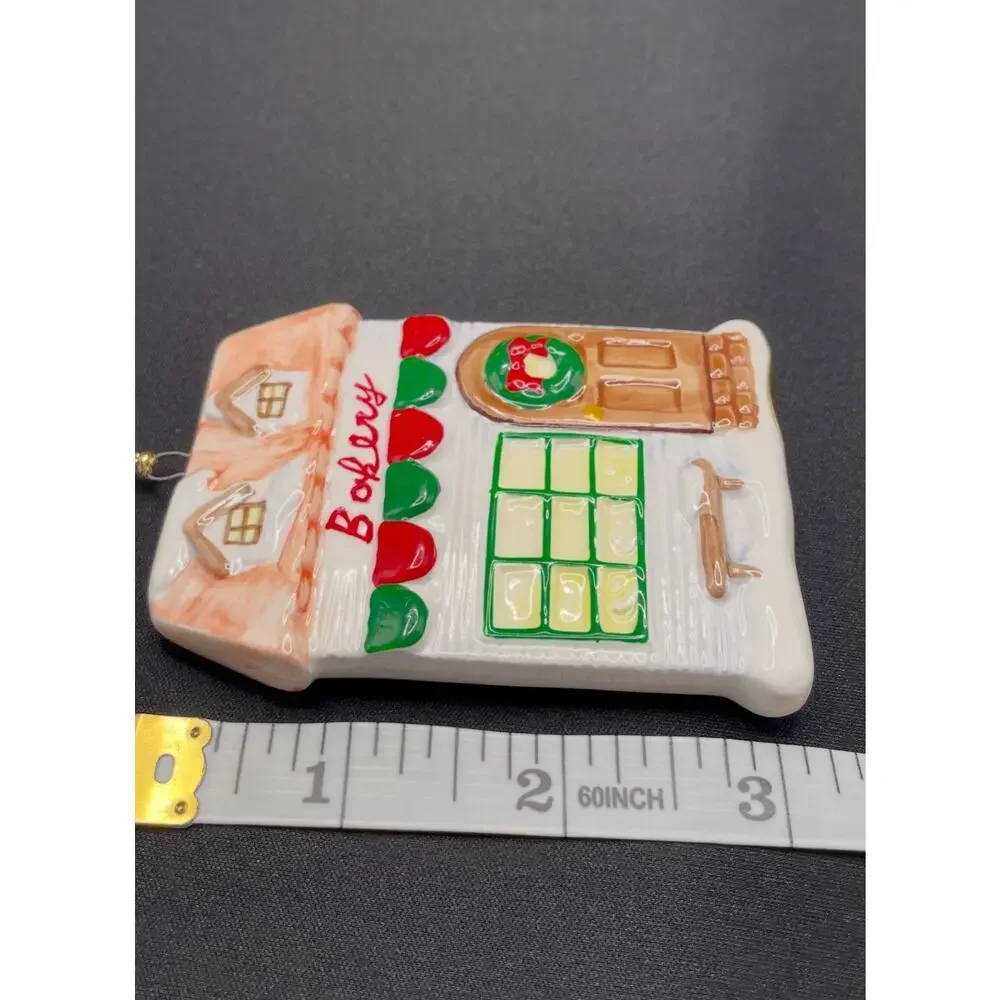 Russ Berrie Christmas Ornament Glazed Bisque Dillards Style 9371G‎ Bakery